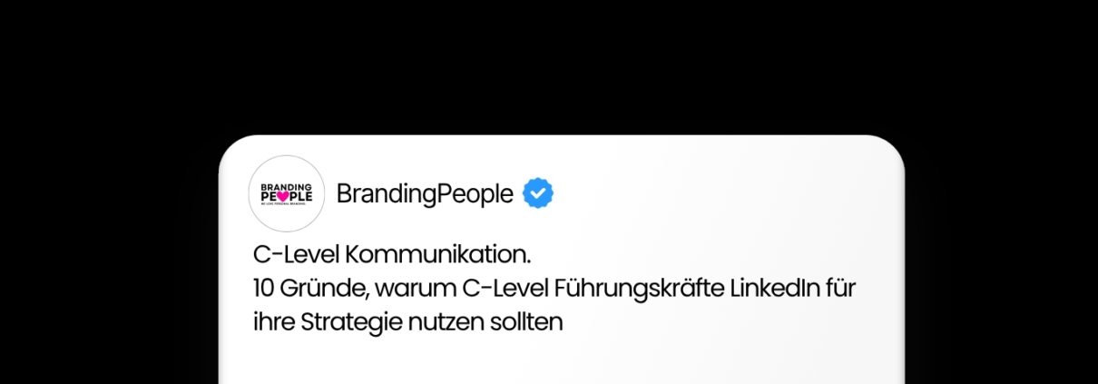 Erfolg durch Sichtbarkeit in der C-Level Kommunikation