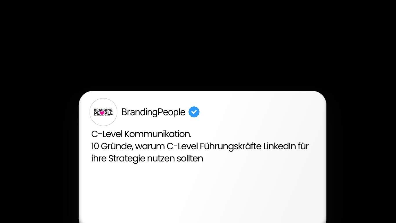 10 Gründe, warum C-Level Führungskräfte LinkedIn für ihre Strategie ...